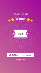 Winner of the benefit gift set